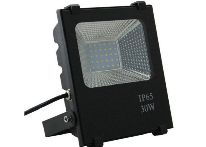 120 Degrees Industrial LED Flood Lights , Black 30w Led Floodlight