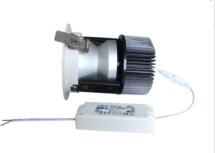 IP20 40 Watt LED Recessed Downlight For Office / Hotel  24 Degree Beam Angle